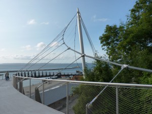 Fußgängerbrücke in Sassnitz